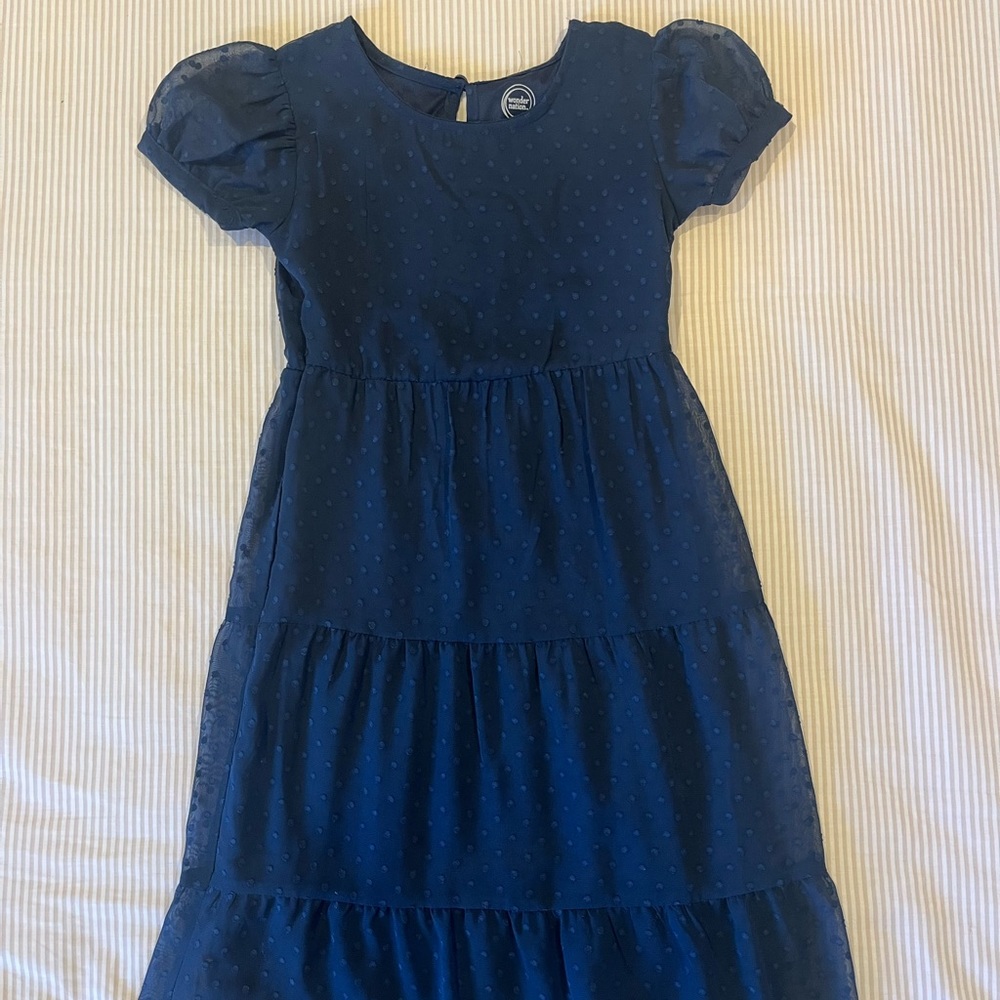 Wonder Nation navy dot dress